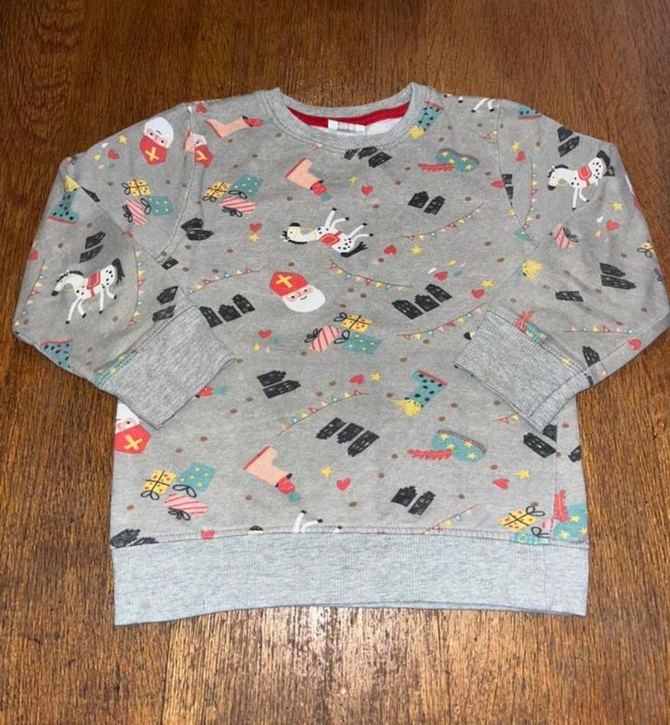 Sinterklaas Trui Maat 98-104, Ophalen of Verzenden, Zo goed als nieuw, Jongen of Meisje, Trui of Vest