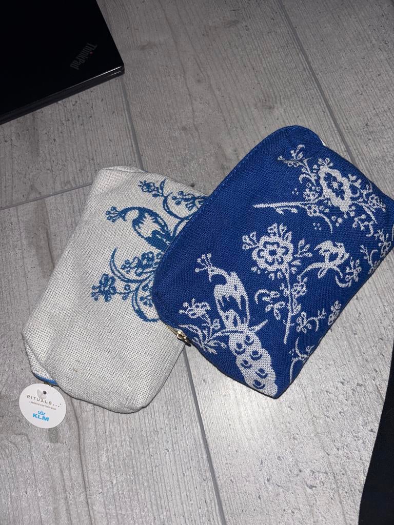 KLM Business Class Rituals tasjes met inhoud, Ophalen of Verzenden, Nieuw, Blauw, Heer of Dame