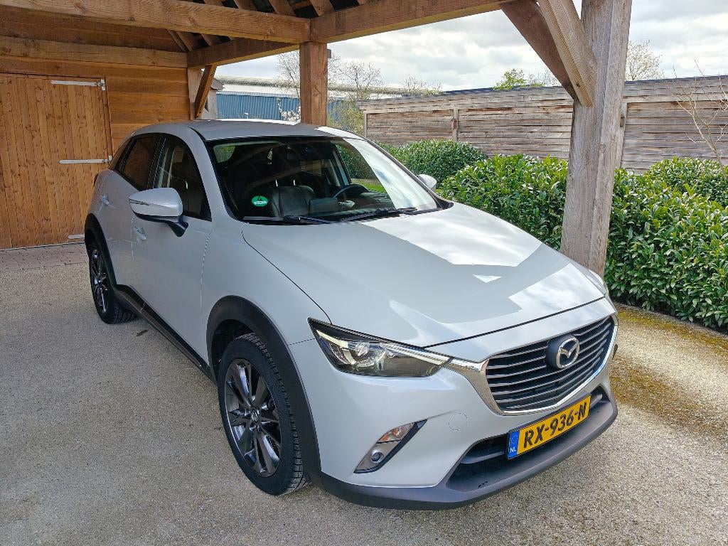 Mazda CX-3 2.0 Luxury 88KW AUT 2018 Wit, Auto's, Mazda, Particulier, CX-3, ABS, Achteruitrijcamera, Airbags, Airconditioning, Bluetooth