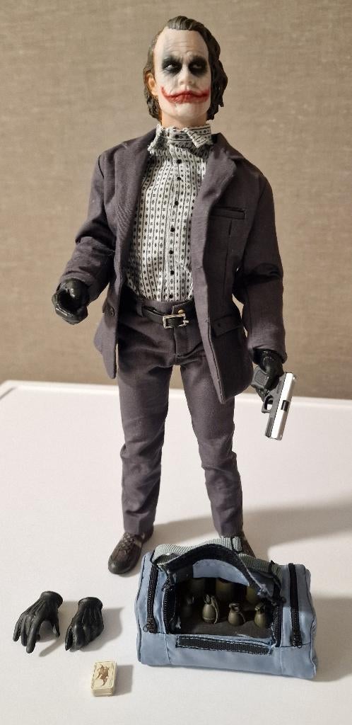 Hot Toys The Joker Bank Robber MMS79 The Dark Knight 1/6 fig, Verzamelen, Ophalen of Verzenden, Gebruikt, Film, Actiefiguur of Pop