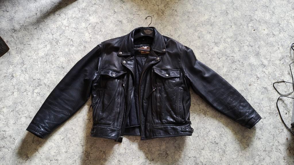 Vintage Harley Davidson Motor Jack, Ophalen, Heren, Jas | leer, Harley Davidson. Origineel.