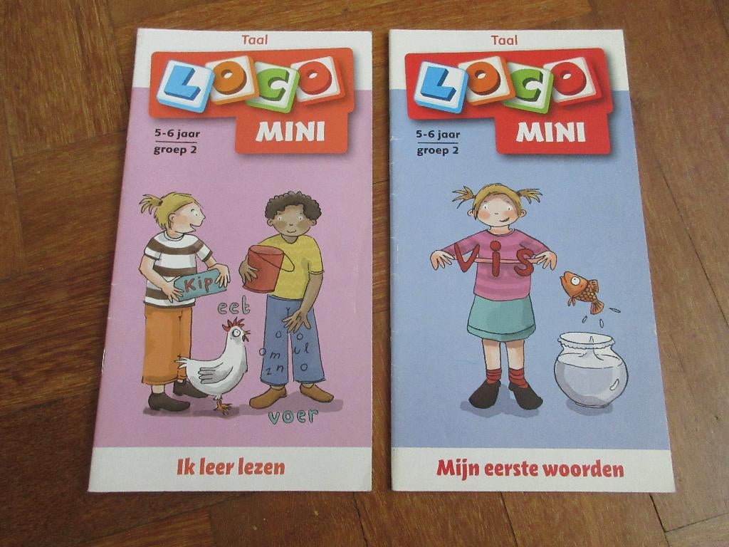 2 x boekje Loco Mini Taal   leeftijd: 5 - 6 jaar / groep 2, Kinderen en Baby's, Speelgoed | Educatief en Creatief, Gebruikt, Puzzelen