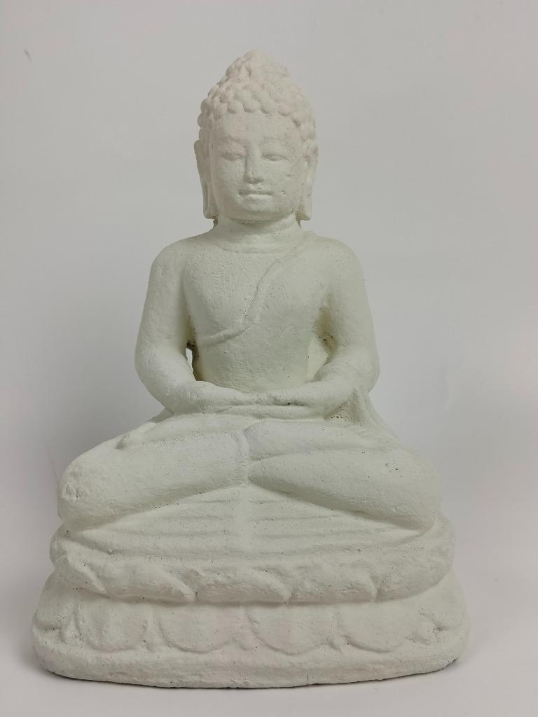 boeddha zittend uit Indonesië - steen, Ophalen of Verzenden, Nieuw, Religie