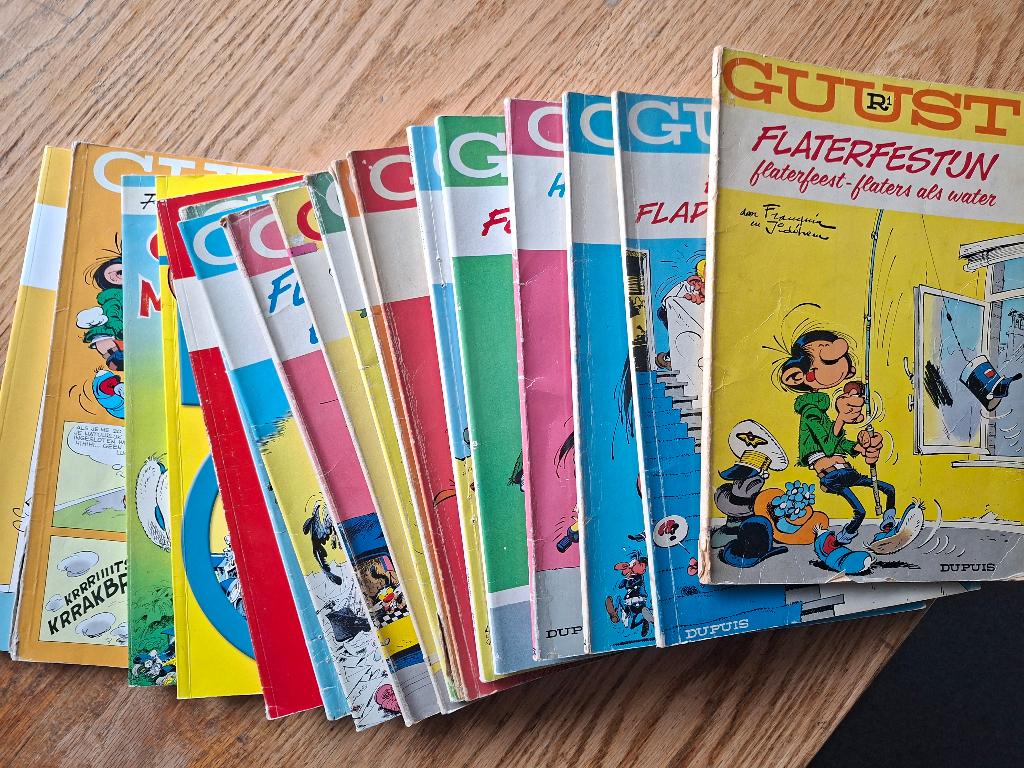 Guust Flater 18x verzameling Franquin ook los te koop, ruil, Gelezen, Ophalen of Verzenden, André Franquin, Meerdere stripboeken