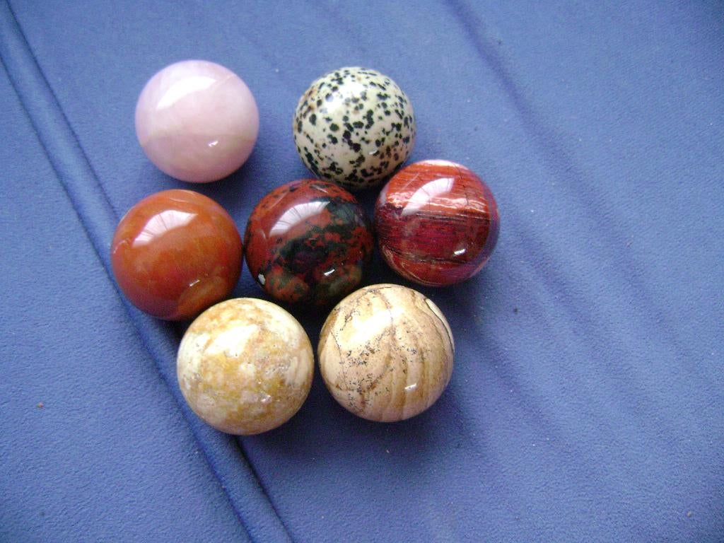 Edelsteen bollen, Sieraden, Tassen en Uiterlijk, Edelstenen, Gebruikt, Ophalen of Verzenden