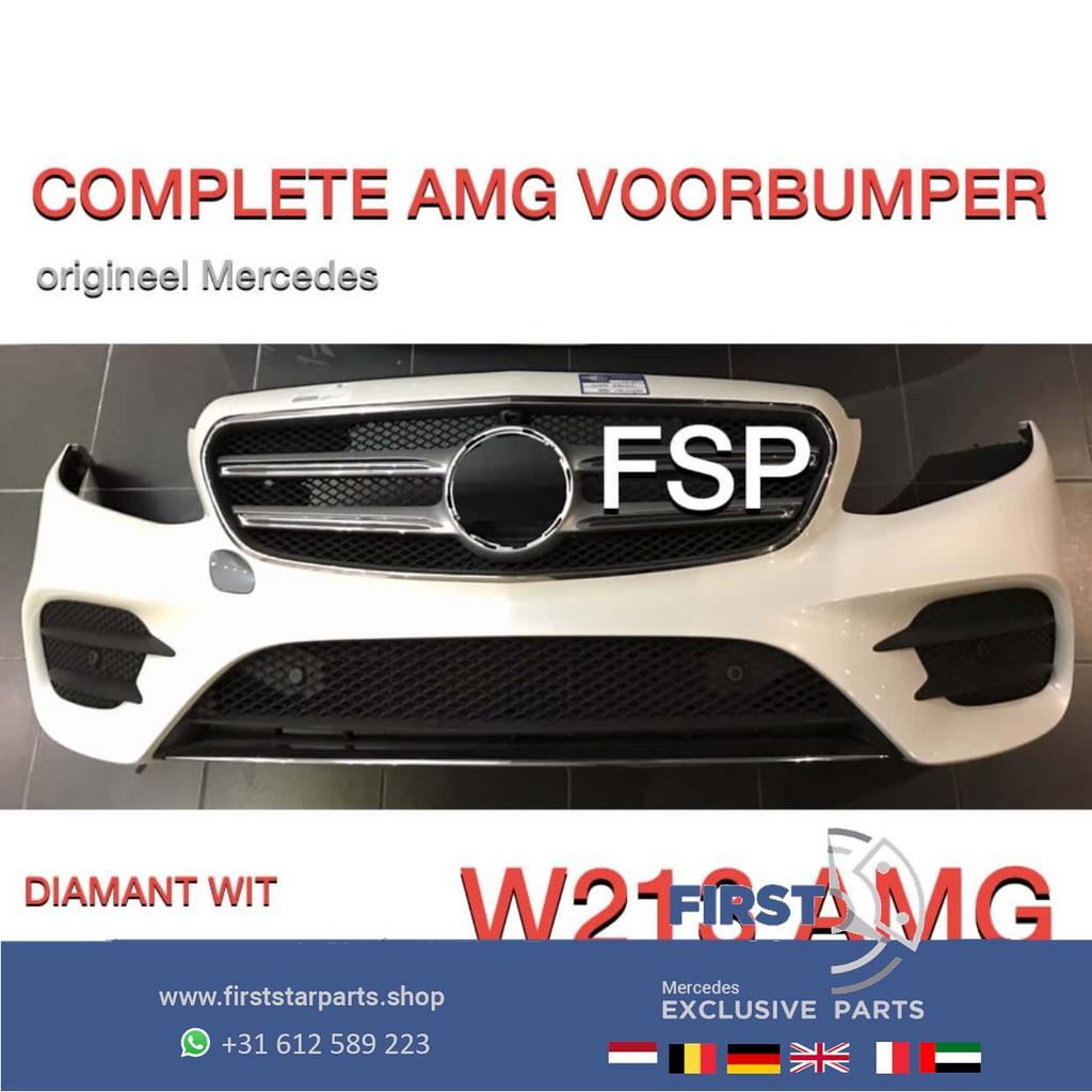 W213 AMG Voorbumper COMPLEET WIT Mercedes E Klasse 2016-2020, -, Voor, -, Bumper
