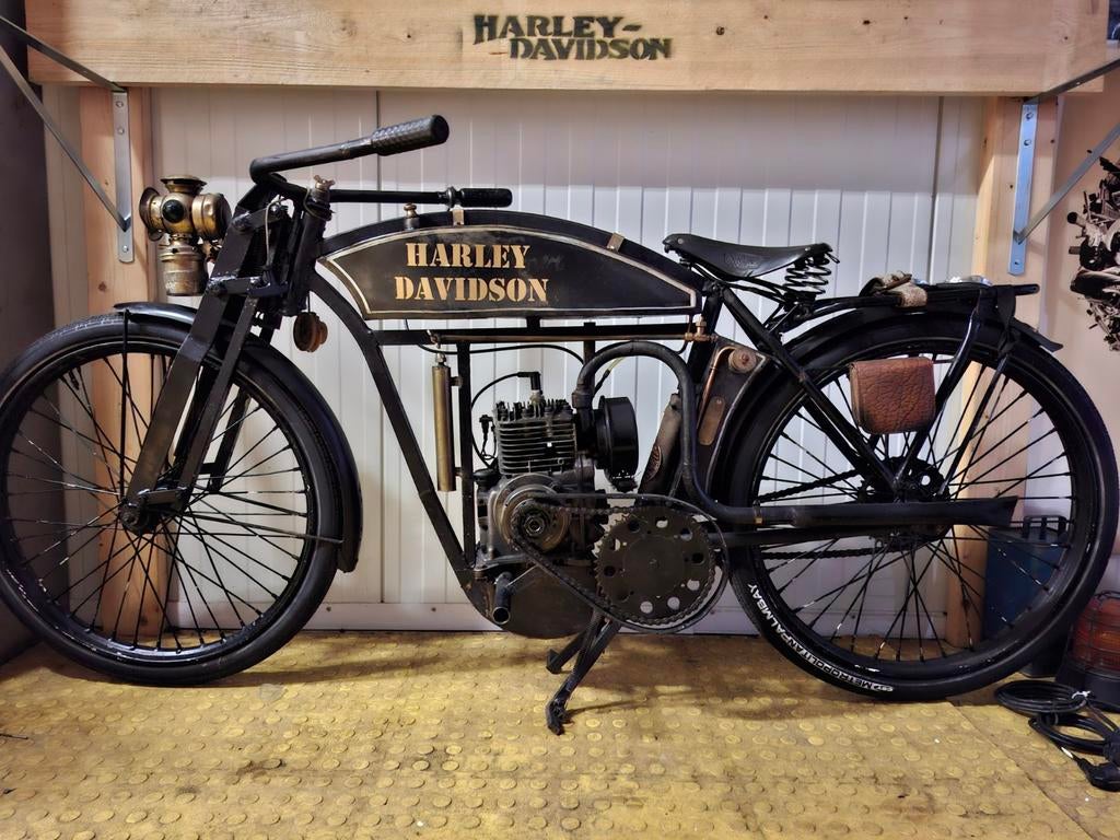 Unieke replica Harley-Davidson - Klassieke Motorfiets, Ophalen, Huis en Inrichting