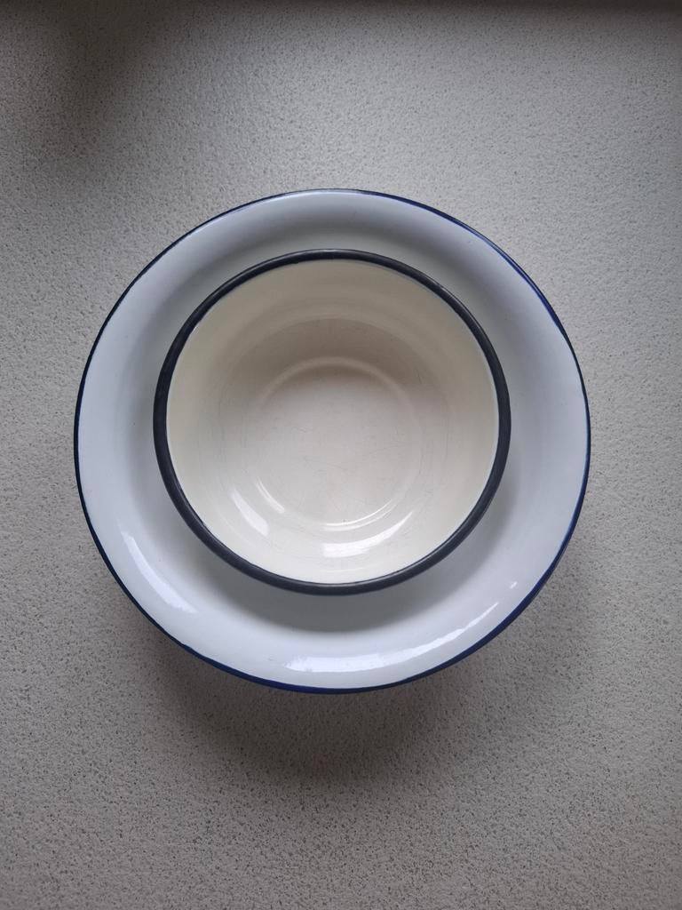 Emaille schalen Wit, Ophalen of Verzenden