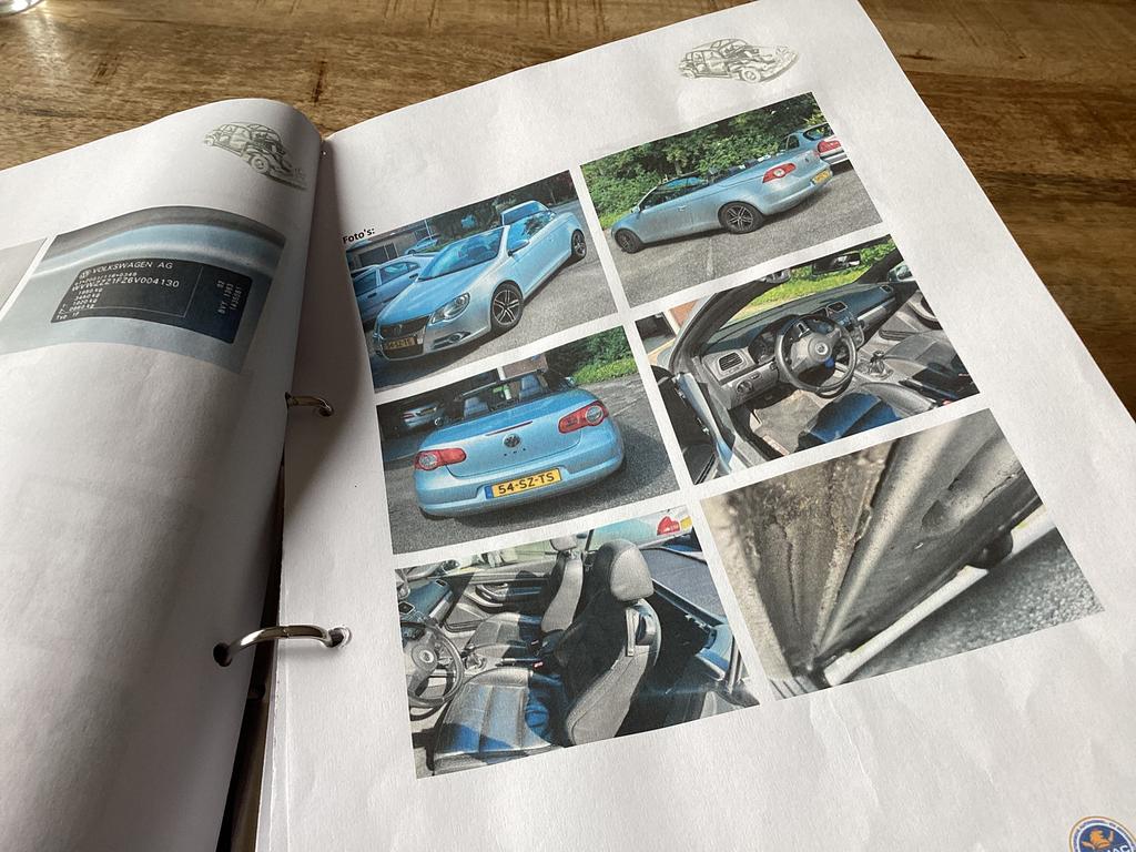 Volkswagen Eos cabriolet 2.0 16V FSI 110KW 2006 Grijs, Voorwielaandrijving, Zwart, 4 cilinders, 4 stoelen