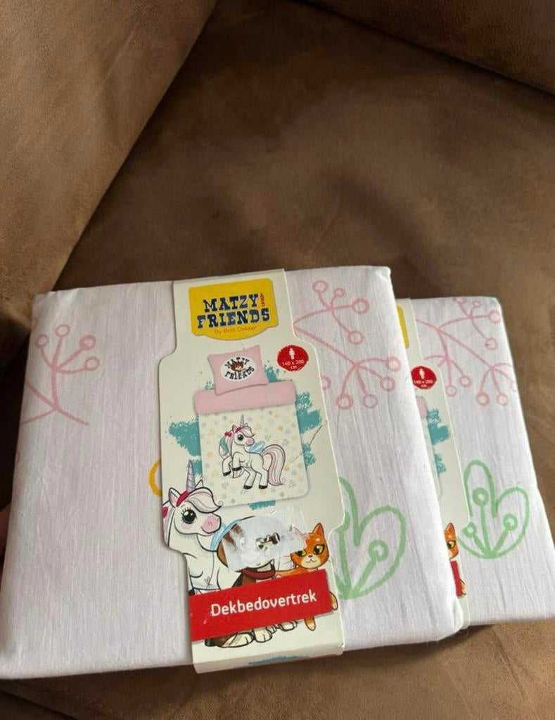 Britt Dekker Matzy en Friends dekbedovertrek 1 persoons, Jongetje of Meisje, Dekbedovertrek, Nieuw, Ophalen of Verzenden