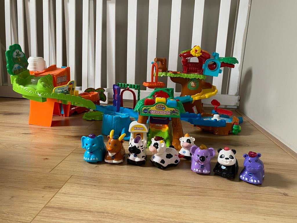 Vtech Zoef Zoef Dieren Dierentuin met 8 diertjes, Ophalen, Gebruikt, 2 tot 4 jaar
