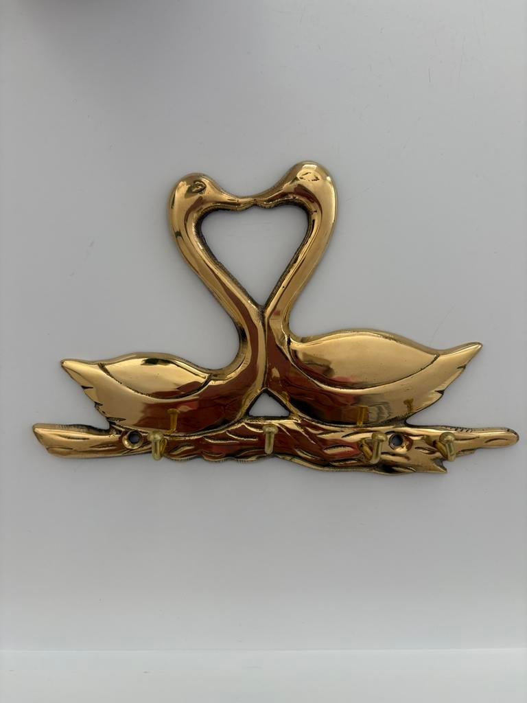 Messing sleutelrekje (vintage), Ophalen of Verzenden, Zo goed als nieuw, Goud, Overige typen