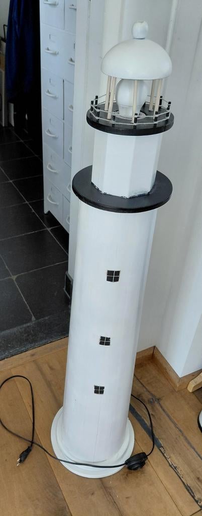 Vuurtoren lamp staand  vloerlamp 115 cm Hoog, Ophalen, Zo goed als nieuw, 150 tot 200 cm