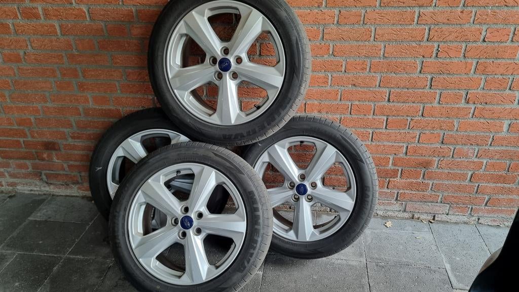 18 inch originel ford focus /galaxy velgen, met zomerbanden., Ophalen of Verzenden, 18 inch, Zomerbanden, Banden en Velgen