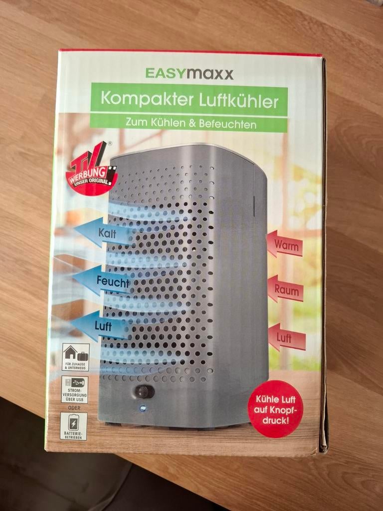 Easymaxx lucht koeler / ventilator op batterijen of usb, Witgoed en Apparatuur, Ventilatoren, Ophalen, Nieuw, Overige