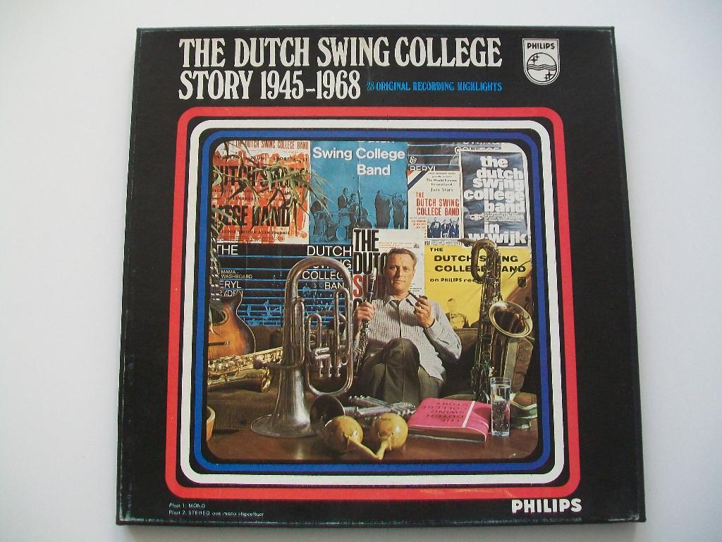 LP The Dutch Swing College Story 1945-1968 2 LP's + boekje, Ophalen of Verzenden, Zo goed als nieuw, 1940 tot 1960, 12 inch
