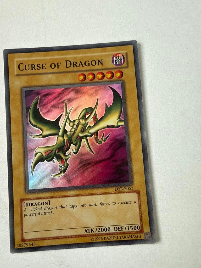 Yu-Gi-Oh! Curse of Dragon LOB-E053, Hobby en Vrije tijd, Verzamelkaartspellen | Yu-gi-Oh!, Ophalen of Verzenden, Gebruikt, Losse kaart
