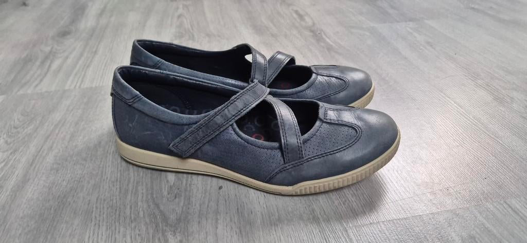 Leuke schoenen van ECCO, Ecco, Blauw, Gedragen, Ballerina's