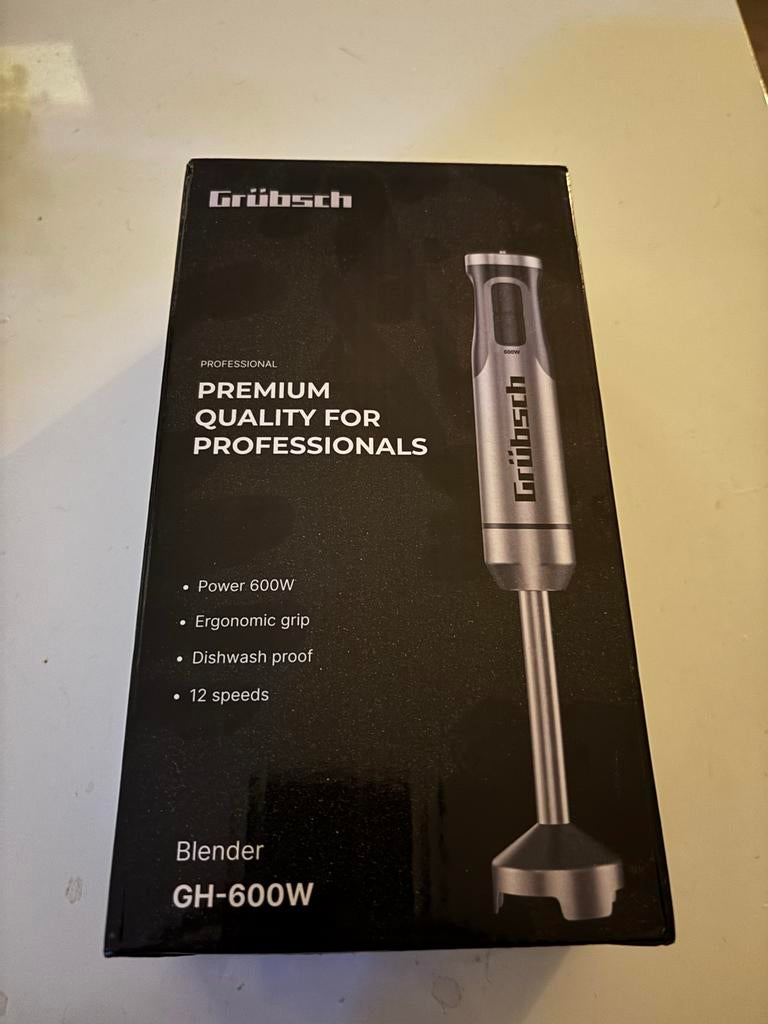 Grübsch Blender GH-600W, Ophalen of Verzenden, Nieuw, Blender