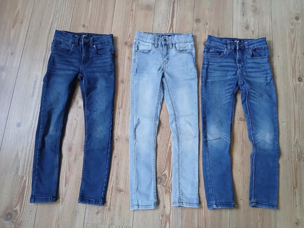 Super skinny fit, jog jeans, drie stuks, maat 134, Kinderen en Baby's, Kinderkleding | Maat 134, Ophalen of Verzenden, Broek