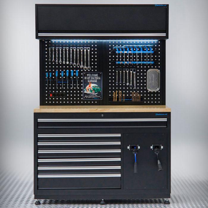 Werkplaatsinrichting, lucht en stroom van €1896 NU VOOR, Auto diversen, Autogereedschap, Ophalen, Zo goed als nieuw