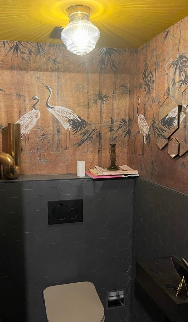 4 doosjes (2 m2) keramieke hexagon tegels (waterproof), Ophalen, Minder dan 20 cm, Zo goed als nieuw, Minder dan 5 m²