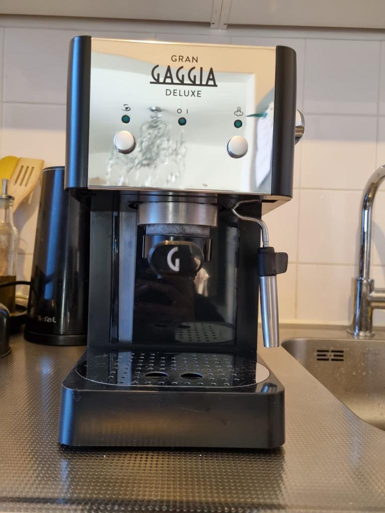 Gaggia Gran Deluxe Espressomachine - Zo goed als nieuw, Stoompijpje, Espresso apparaat, Gemalen koffie, Ophalen of Verzenden
