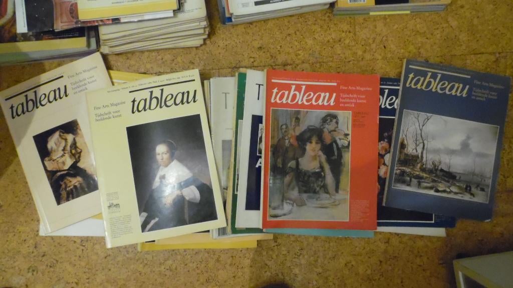 20 tijdschriften kunst tableau, Ophalen