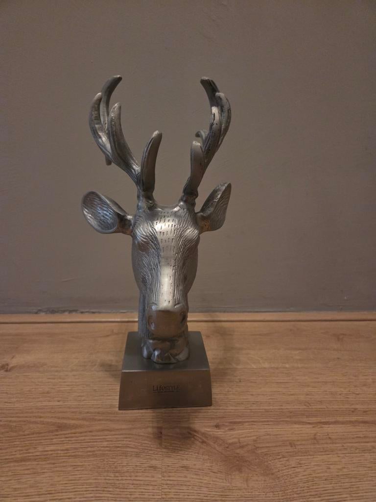 Hertenkop decoratie - 37cm hoog, Huis en Inrichting, Ophalen of Verzenden, Zo goed als nieuw