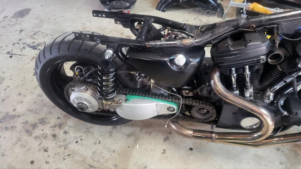 Achterbrug sportster, Ophalen