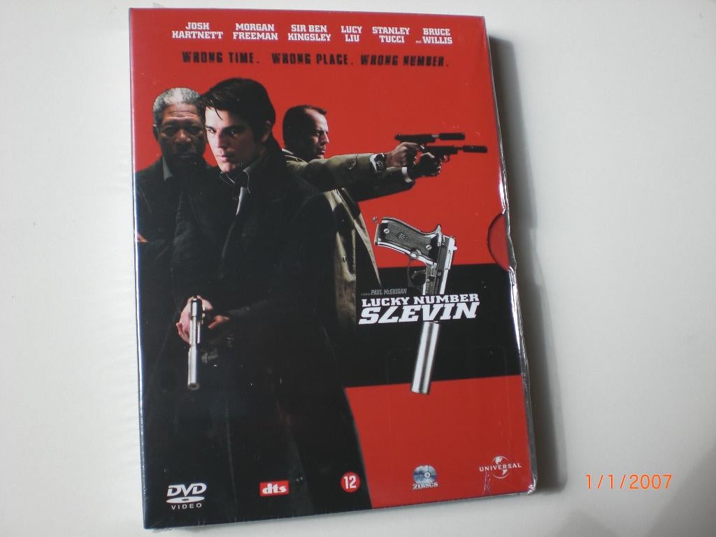 dvd Lucky Number Slevin Bruce Willis Lucy Liu Josh Hartnett, Vanaf 12 jaar, Ophalen of Verzenden, Zo goed als nieuw, Actiethriller