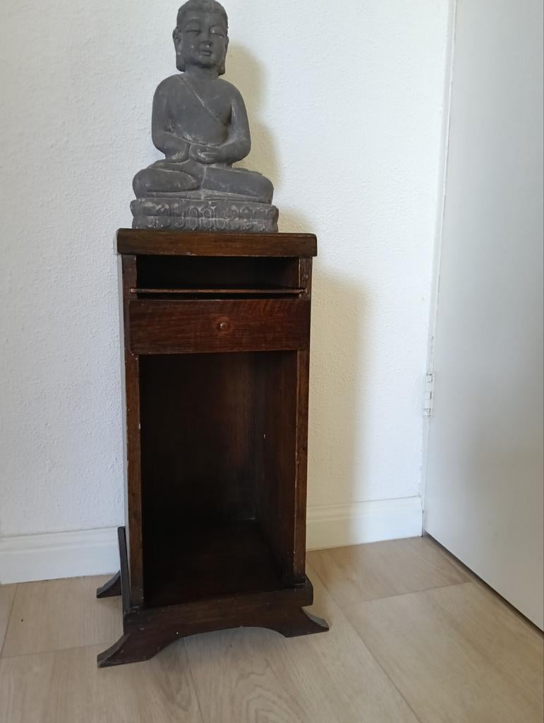 Antiek Telefoon kastje, Ophalen, Minder dan 45 cm, 70 cm of meer