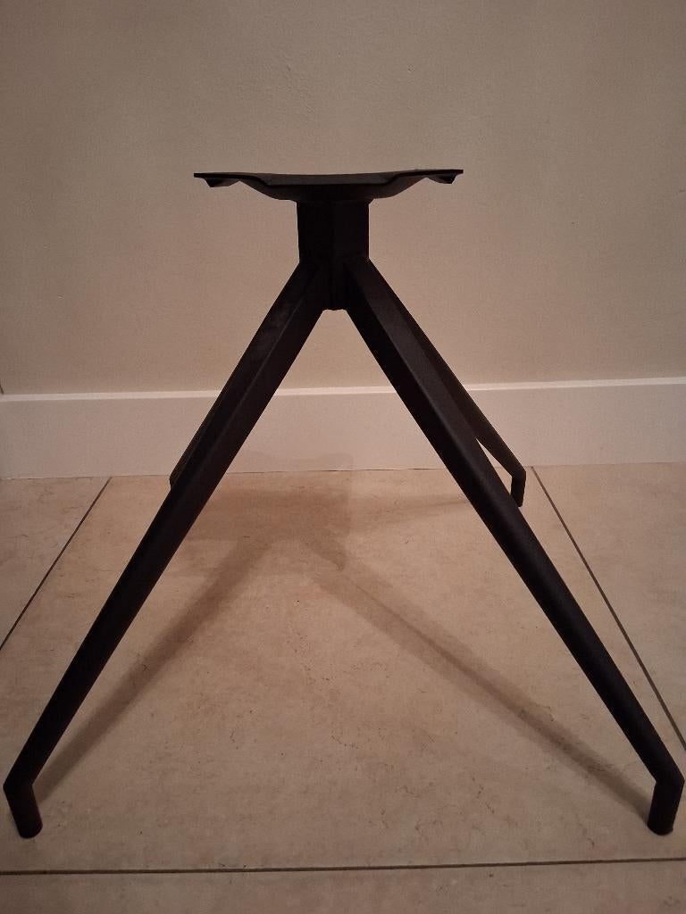 Stoelpoten staal zwart zgan, Ophalen, Twee, Zwart, Metaal