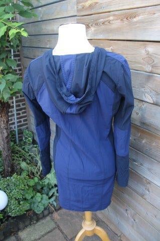 Jurk donkerblauw/ zwart Claudia Strater mt 40 travel Vas OPR, Maat 38/40 (M), Zo goed als nieuw, Knielengte, Claudia Sträter
