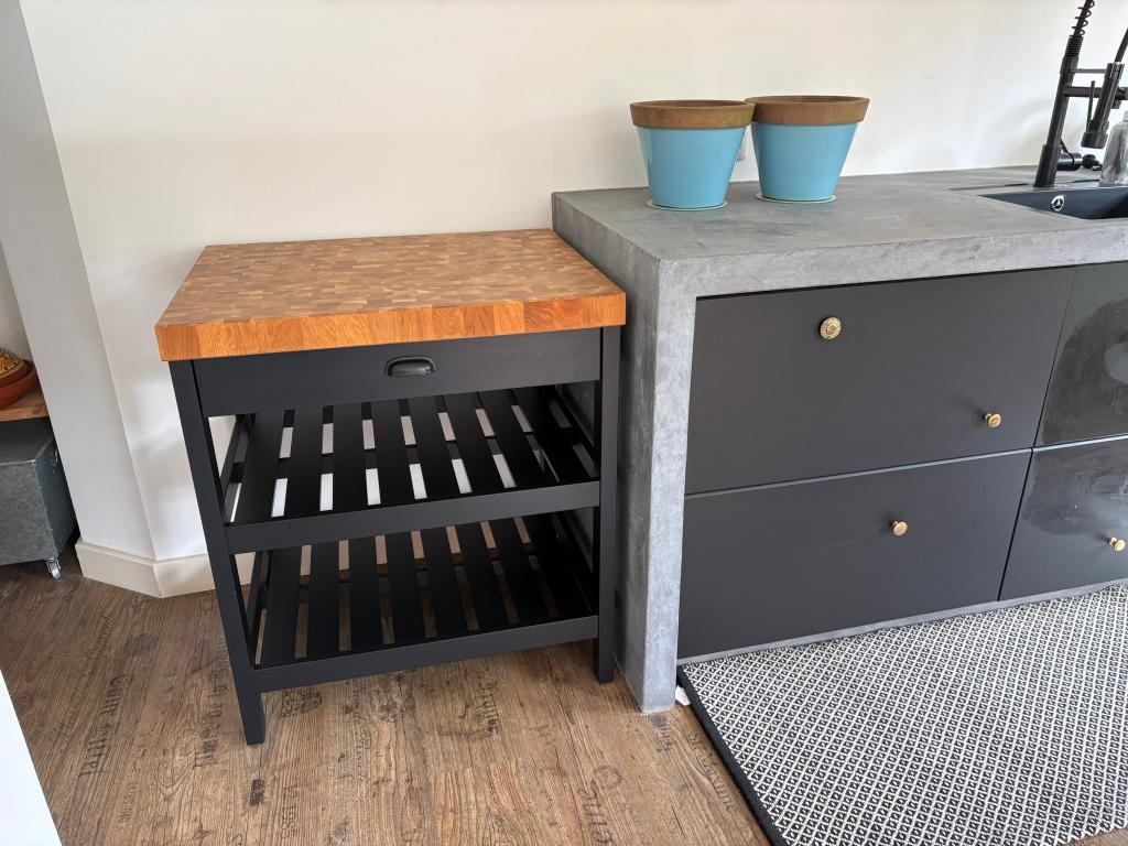 VADHOLMA Keukeneiland Ikea, Ophalen, Gebruikt, Zwart, 50 tot 100 cm