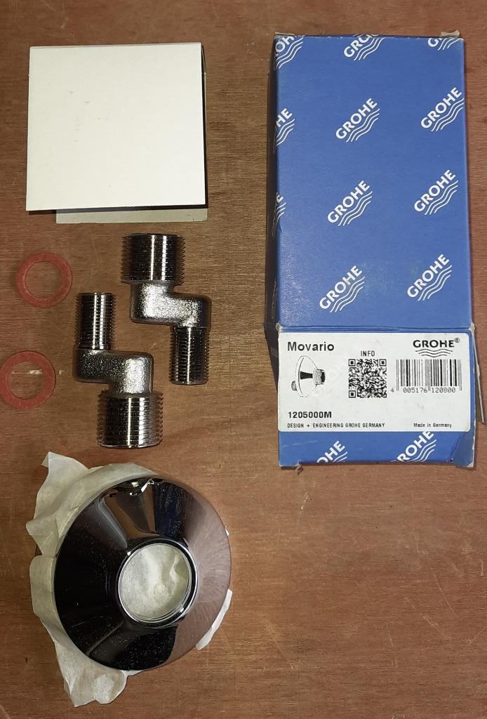 Grohe Movario 1205000M 3/8" X 3/4" van 12cm naar 15cm H op H, Ophalen of Verzenden, Nieuw, Koper, Kraan