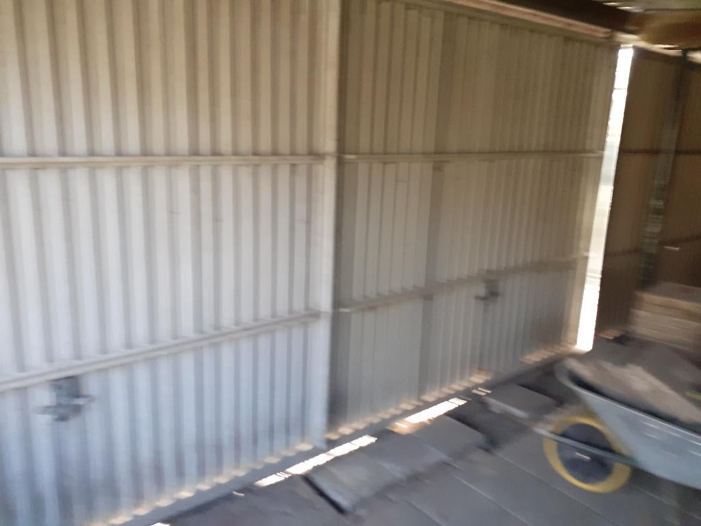 3 stuks metalen garage deuren met schuif rail, Doe-het-zelf en Verbouw, Deuren en Horren, Ophalen, Gebruikt, Garagedeur, 120 cm of meer