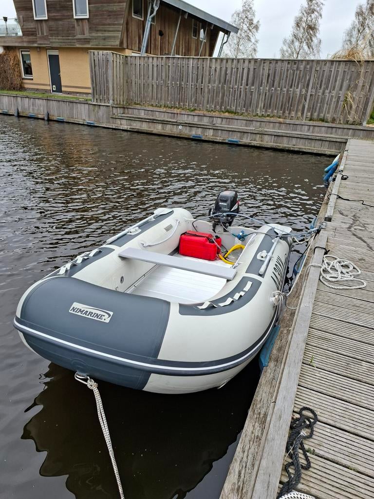 nimarine rubberboot met suzuki 15 pk 4takt, Watersport en Boten, Zo goed als nieuw, Benzine, Minder dan 70 pk, Overige materialen