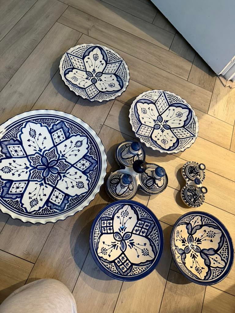 Aardsteen borden, prachtige borden, Ophalen of Verzenden, Zo goed als nieuw, Bord