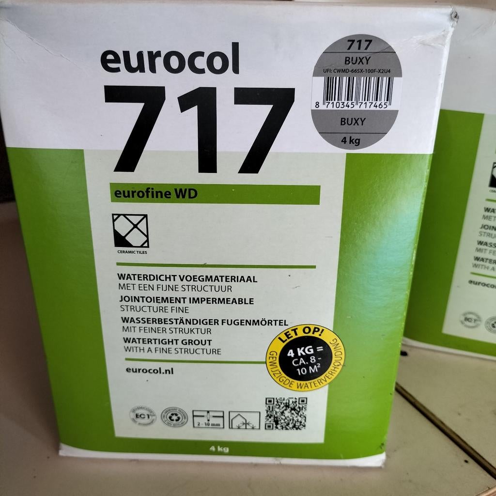 Ongeopend Eurocol 717 voegmateriaal buxy, Overige materialen, Wandtegels, Nieuw, Minder dan 20 cm