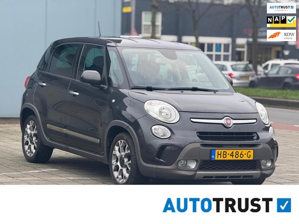 Fiat 500 L 0.9 TwinAir Trekking,1eigenaar,navigatie, cruise, Voorwielaandrijving, Gebruikt, Euro 6, Leder en Stof