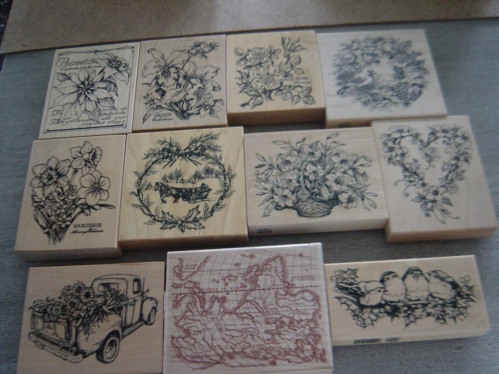 Psx houten stempels div item, Ophalen of Verzenden, Zo goed als nieuw, Houten stempel