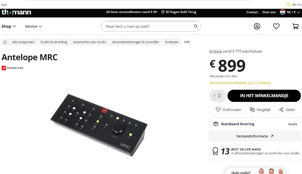 ANTELOPE MRC - Audio interface accessoire, Ophalen, Nieuw, Audio