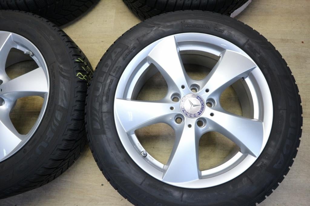 Mercedes GLA velgen 17 inch + winterbanden 8mm 5x112, Banden en Velgen, 17 inch, Nvt, Personenwagen