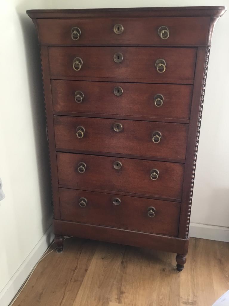 Antieke Mahonie Chiffoniere/ladekast, Ophalen