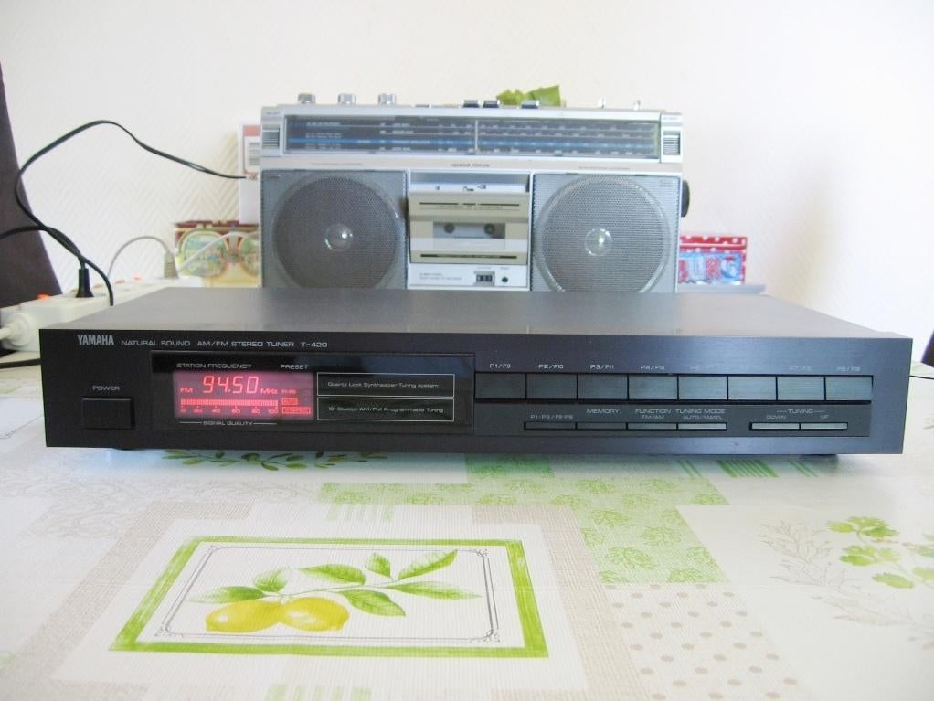 Yamaha T-420 tuner serviced, Ophalen of Verzenden, Gebruikt