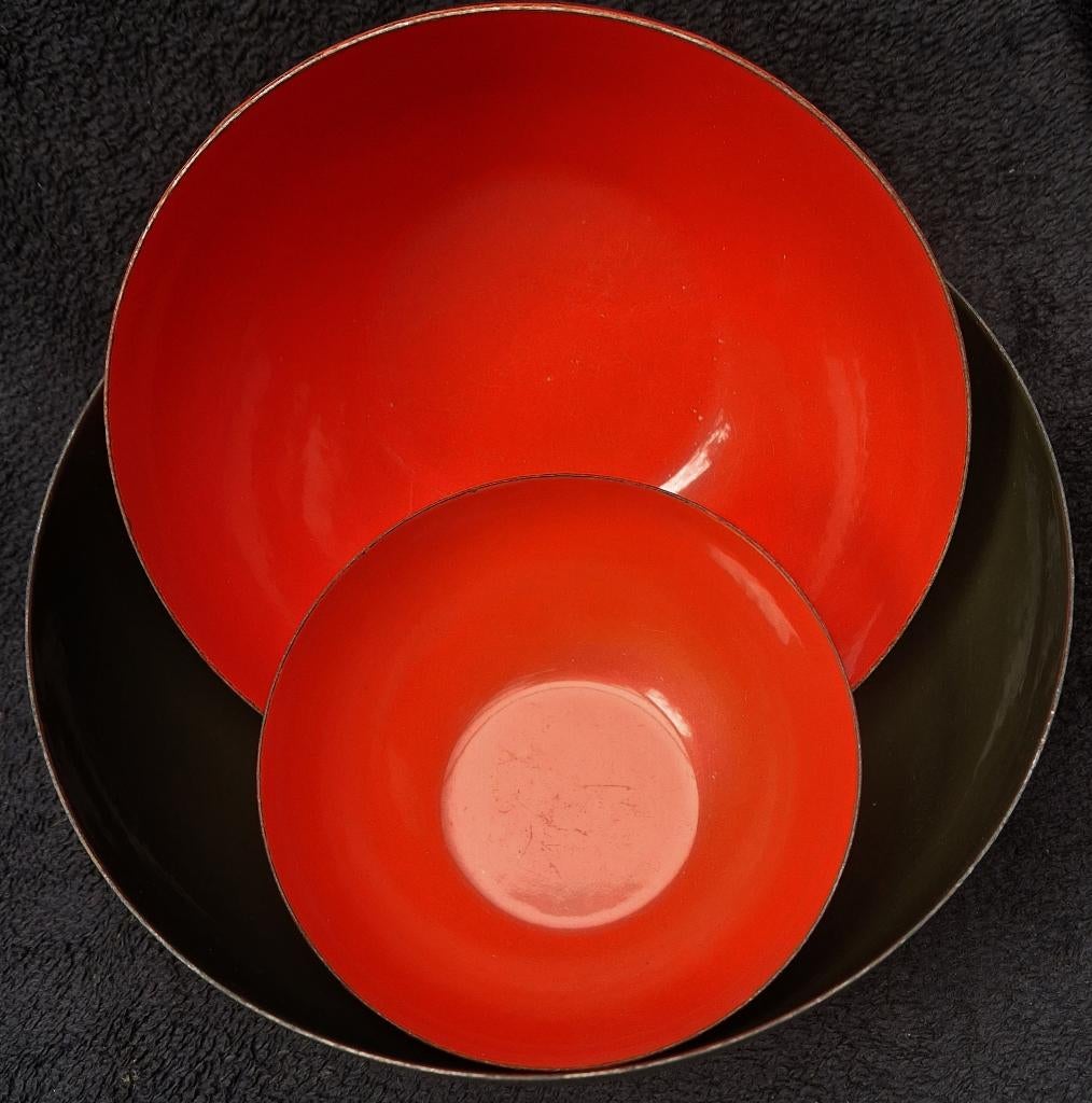 Large enamel BOWL FINEL Scandinavian design by Kaj Franck, Antiek en Kunst, Ophalen of Verzenden