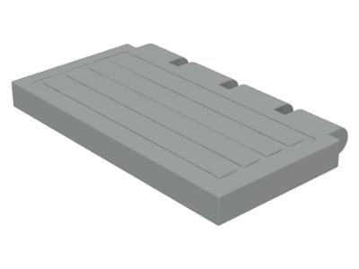 Lego Light Gray Hinge Train Gate 2 x 4, Ophalen of Verzenden, Gebruikt, Losse stenen, Lego