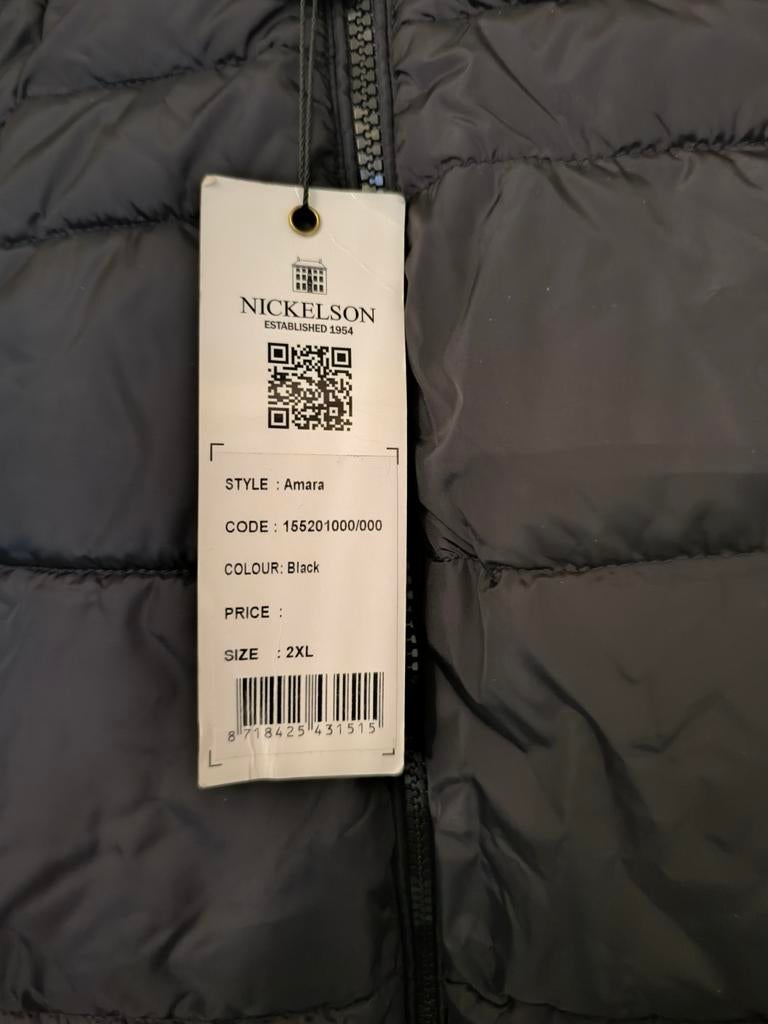 Nickelson Jas XXL - Valt als L, Maat 52/54 (L), Zwart, Nickelson, Nieuw