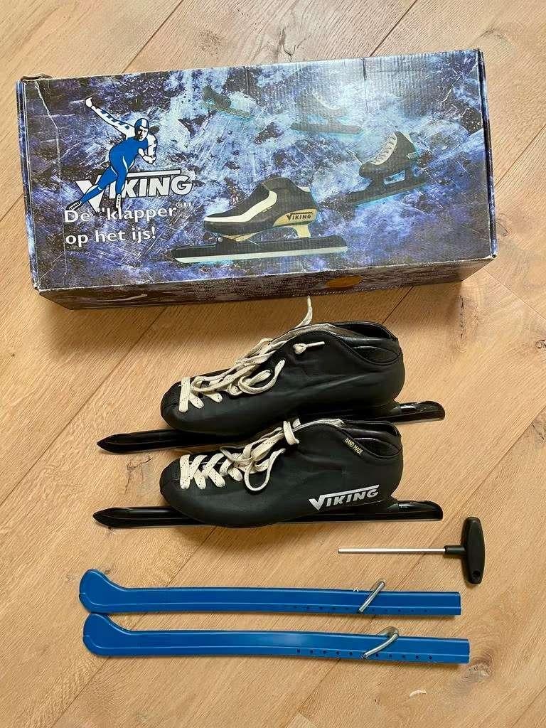Viking Marathon Mid Laag Noor Zwart 41, Sport en Fitness, Schaatsen, Viking, Ophalen of Verzenden, Zo goed als nieuw, Noren